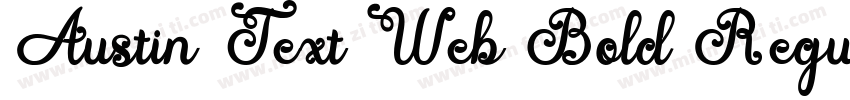 Austin Text Web Bold Regular字体转换